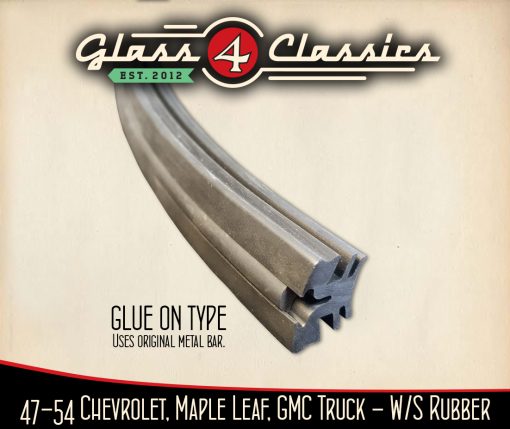 1947-1954 Chevrolet Pickup Truck (Australian Body) | Windscreen Centre Bar Rubber | Glass 4 Classics