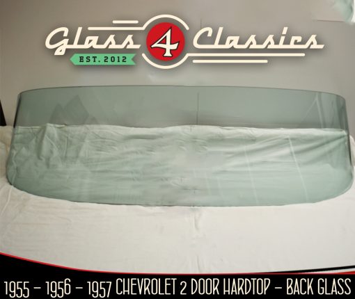 1955-1957 Chevrolet 210 Bel Air 2 Door Hardtop | Back Window | New Glass | Glass 4 Classics