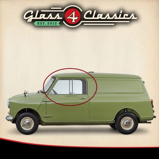 Morris Leyland Classic Mini Van | Side Window Set (Sliding 4 Pieces) | New Glass | Glass 4 Classics